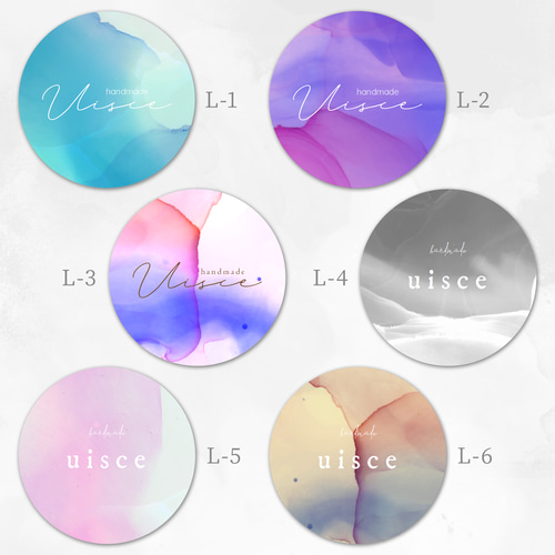 丸＃41】ツヤありショップシール☆サンキューシールアクセサリー台紙の