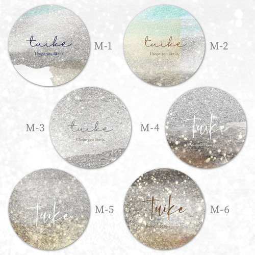 丸＃37】ツヤありショップシール☆サンキューシールアクセサリー台紙の