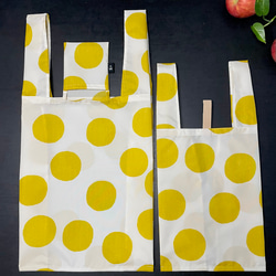 【受注製作】ミニエコバッグ★コンビニサイズ★コンパクトにたためる★ナイロン撥水加工★選べる2色★プレゼント 11枚目の画像