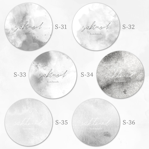 丸＃34】ツヤありショップシール☆サンキューシールアクセサリー台紙の