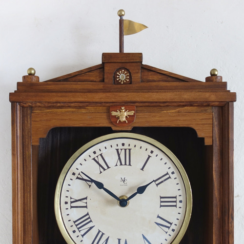 中古品 送料込 メイコ 時計 アンティーク コレクション用 送料無料】NOSTALGICO #034 レトロな掛け時計 Mサイズ アンティーク調