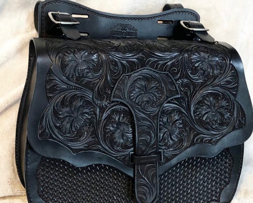 morford ハンドクラフト サドルバッグ横型 カスタム morford様専用