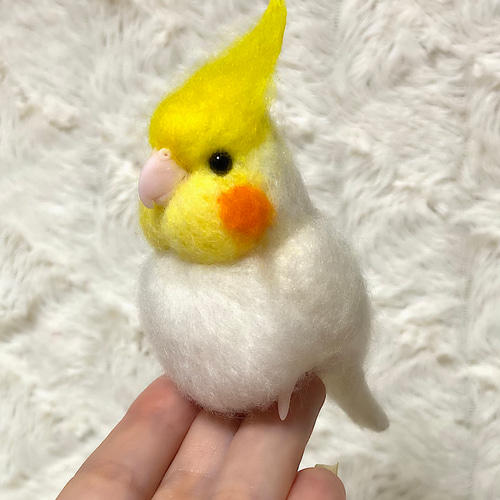 羊毛フェルト。オカメインコ。リース 羊毛フェルト キサラキララ 通販 