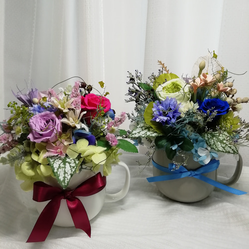 クリーマ限定 #プリザーブドフラワーアレンジ #プリザバラのアレンジ 