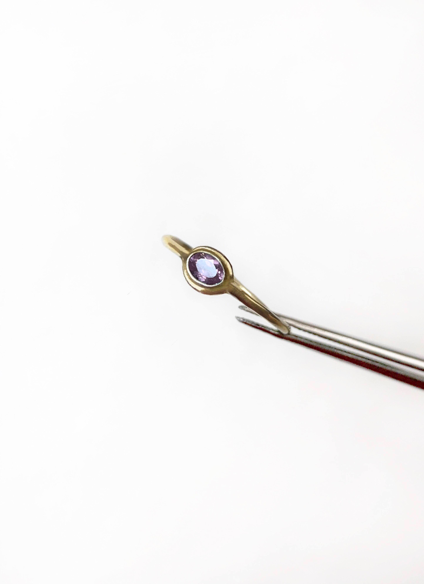 一点もの k18 Color change Spinel リング No.2/受注制作