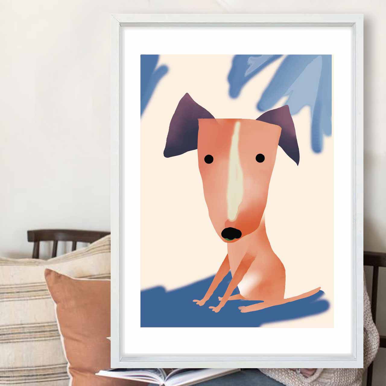のほ〜ん　犬　イラスト　ポスター　A4 A3 A2 A1　アート  　アートポスター　アート/sei検索　3020 5,400円
