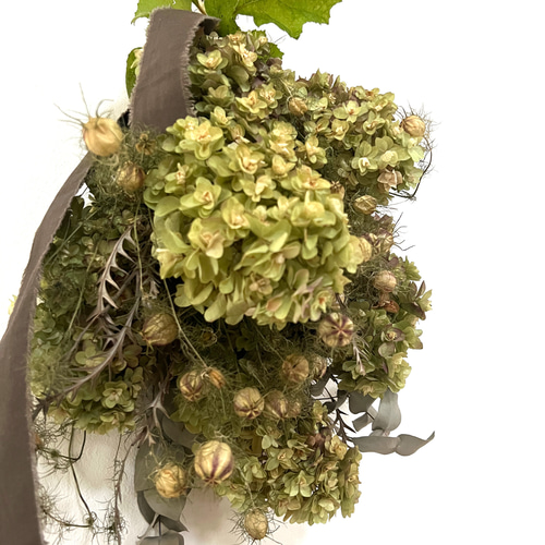 カシワバアジサイのスワッグ ドライフラワー Sanctuary by the Sea