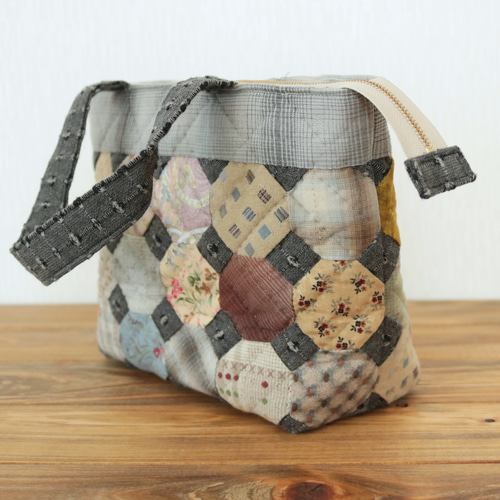 オクタゴントートバッグ ハンドメイド パッチワーク プレゼント