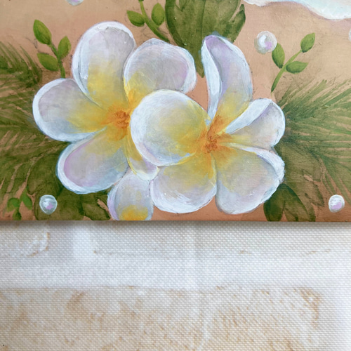 端材トールペイントのサマーオーシャン 絵画 アトリエ ユニヴェール