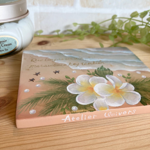 専用です。トールペイント作品 端材トールペイントのサマーオーシャン 絵画 アトリエ ユニヴェール