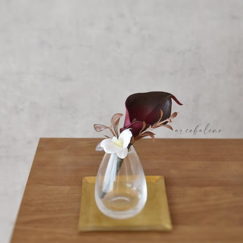 1点限定価格】くすみピンクベージュとテラコッタの秋色ブーケ