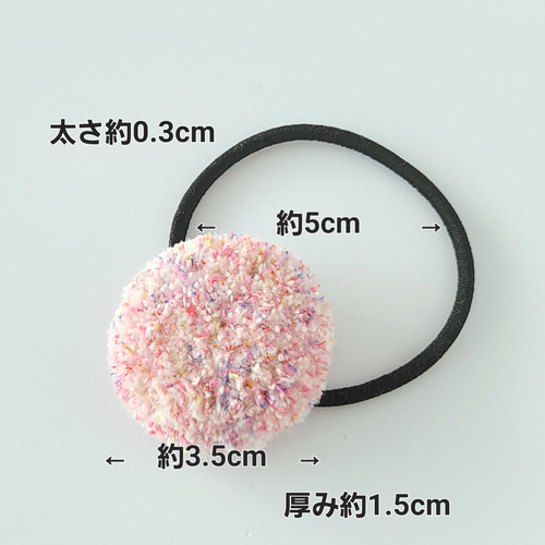 【新作現品限り】350円 ヘアゴム うさぎ ハート ベア　くるみボタン38mm 新作現品限り】 ヘアゴム うさぎ ハート ベア くるみボタン38mm