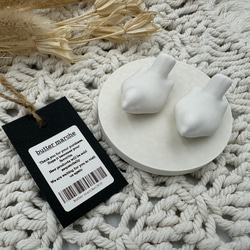 2点set スモールbabyバードオブジェ(オフホワイト) ///  ジェスモナイト 撮影小物 オブジェ 1枚目の画像