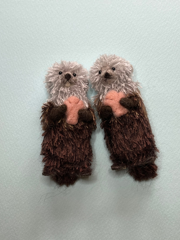 Maghreb✩羊毛フェルト ラッコの赤ちゃん 羊毛フェルト maron2272 通販 18036824｜Creema