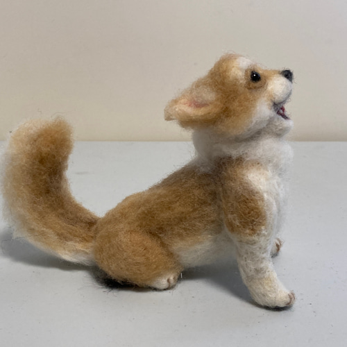 羊毛フェルト　チワワ ぴのきち Pinokichi | 仰向けチワワちゃん制作中〜🐶💕前足は