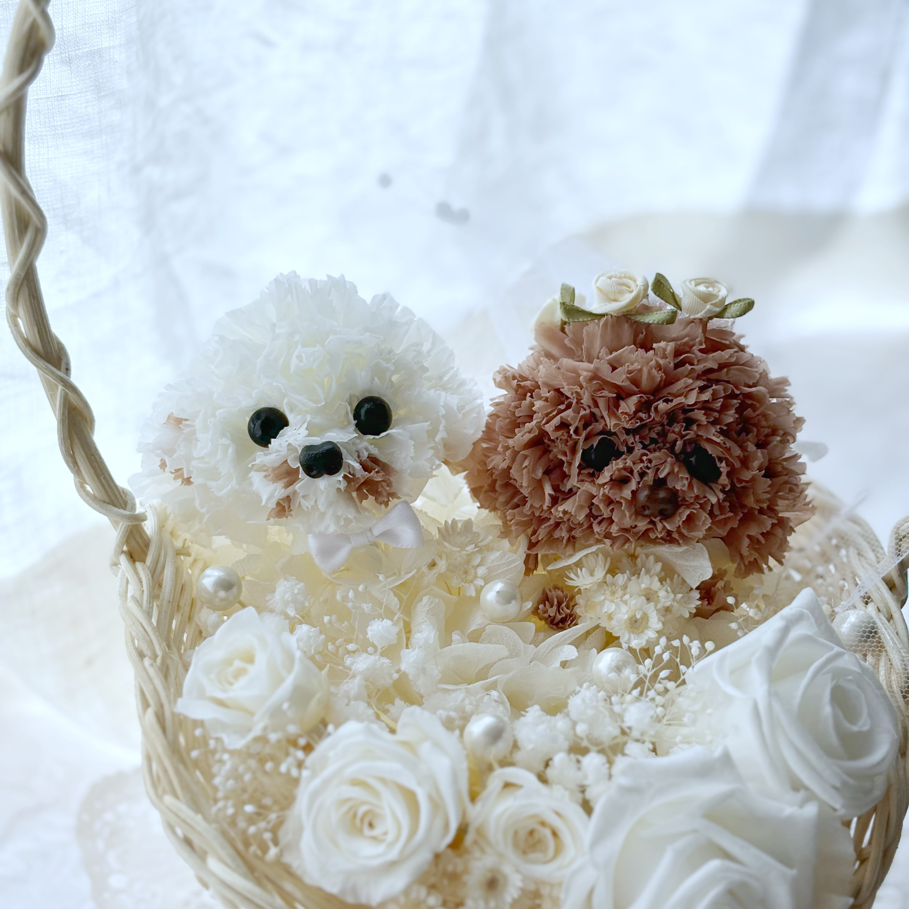 「これすごいね！」とゲストも喜ぶうちの子ウェルカムバスケット【オーダーメイド】世界で１つのウェディング