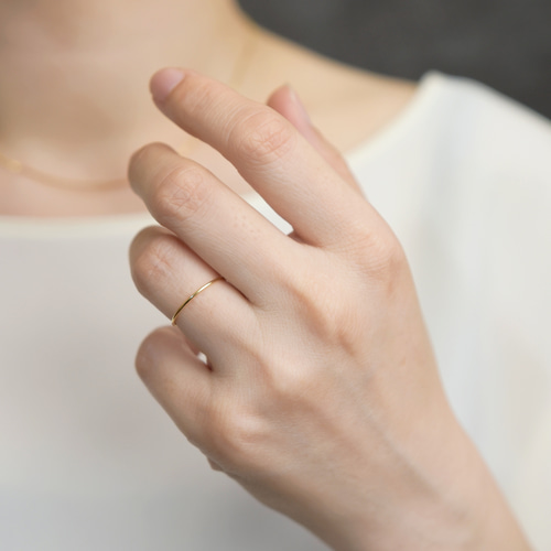 大*生様 18K リング ▶︎7号 リング 指輪 K18YG 18金 ▶︎華奢 シンプル 一生もの2025 指輪