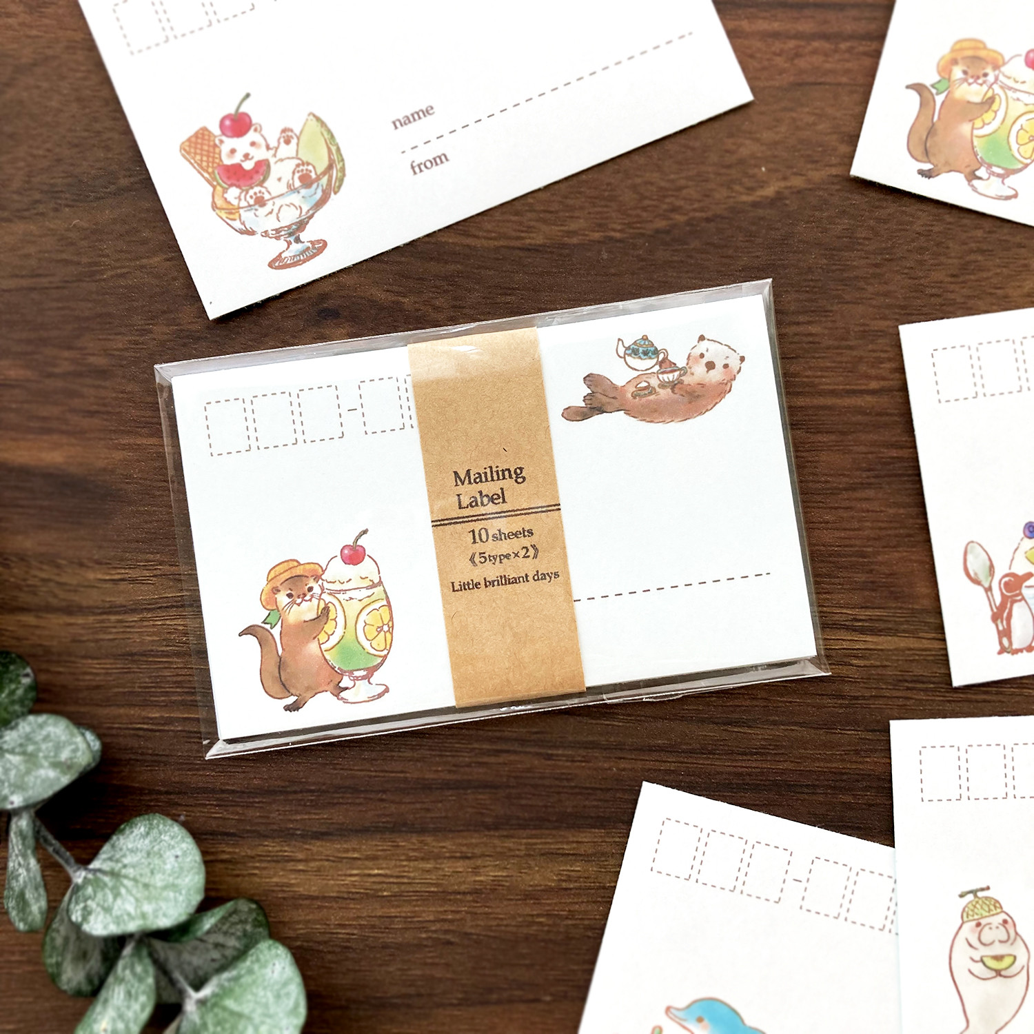 丸＃13】ツヤありショップシール☆サンキューシールアクセサリー台紙の