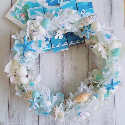 夏 リース 海 リース サマーリース マーメイドリース ロマンティックな