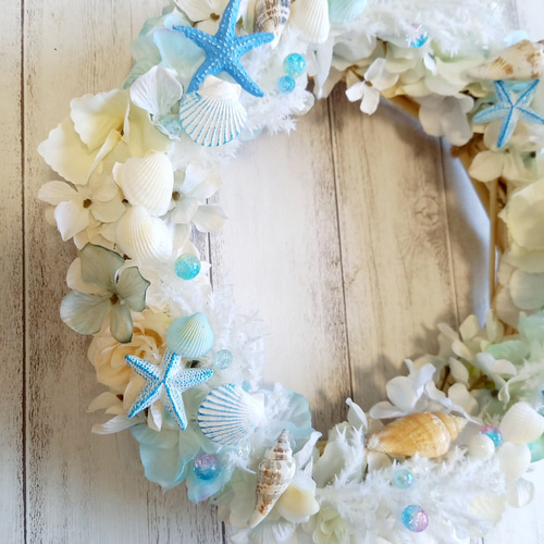 夏 リース 海 リース サマーリース マーメイドリース ロマンティックな