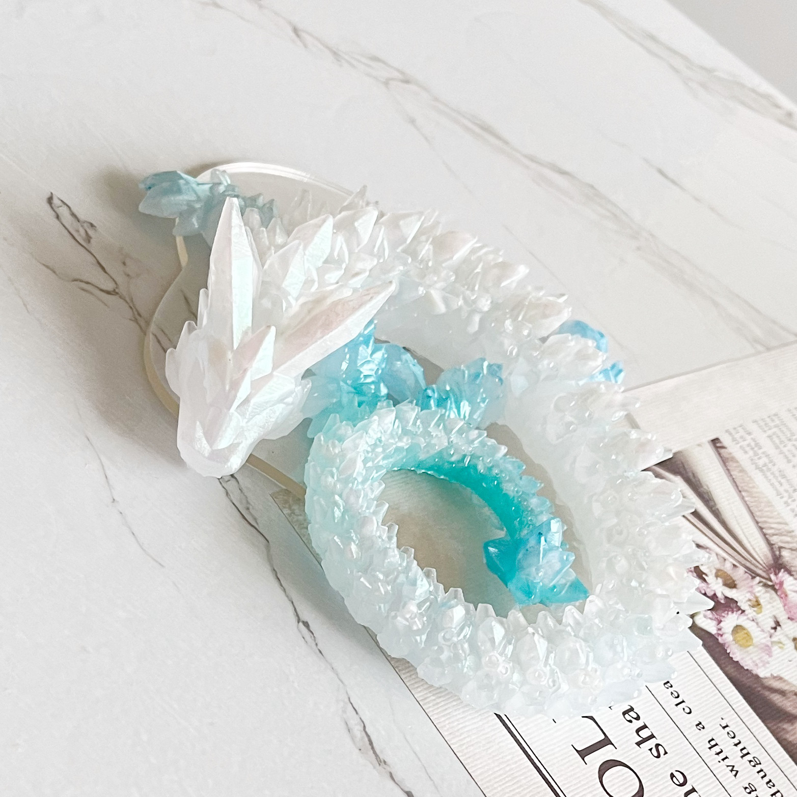 美品「Windstone Editions」ホワイトドラゴン☆オブジェ置物☆竜 美品「Windstone Editions」ホワイトドラゴン☆オブジェ置物☆竜