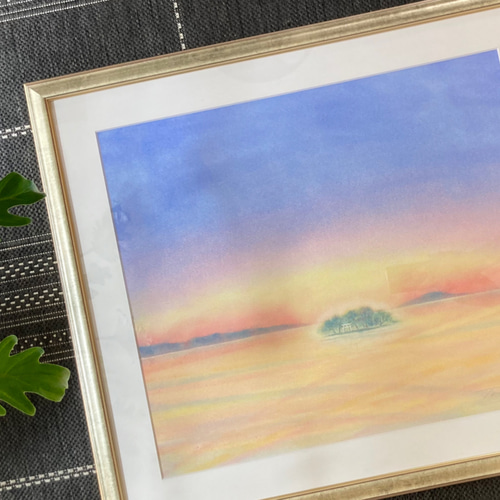 【原画】『雨粒の精ポタリ』（絵画　パステル画　精霊） 原画】『雨粒の精ポタリ』（絵画 パステル画 精霊）
