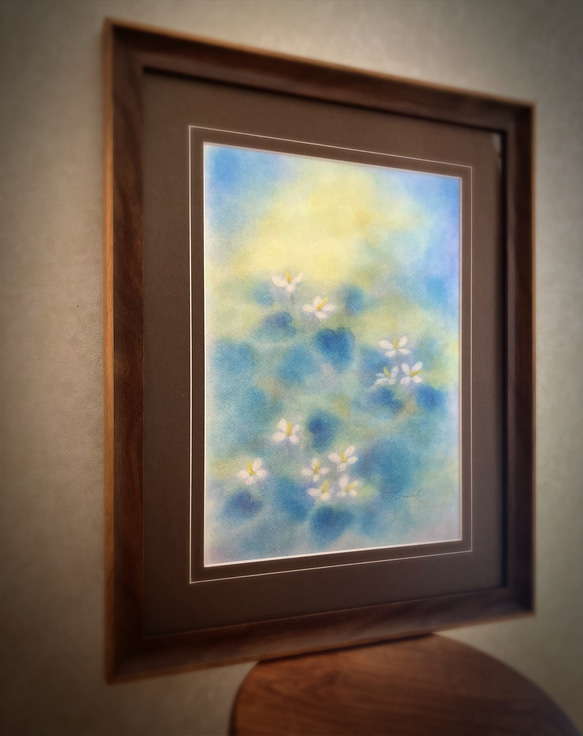 【希少】ドクダミの絵画 花アート 希少】ドクダミの絵画 花アート ドクダミ #どくだみの花 #水墨画