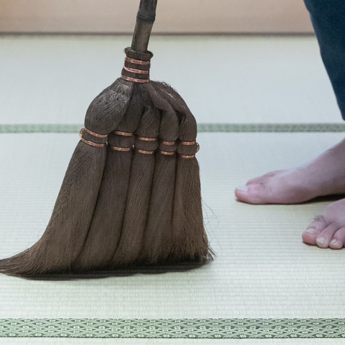 百代ぼうき【明(あけ)】 棕櫚ほうき 114cm長柄タイプ 日本製 1本1本 