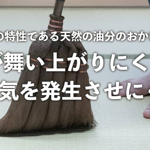 百代ぼうき【宵(よい)】 棕櫚ほうき 76.5cm短柄タイプ 日本製 1本1本 