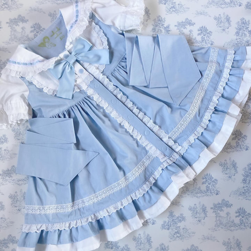 ハンドメイド【うさ耳付きワンピース】 ハンドメイド【うさ耳付きワンピース】