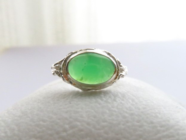シルバー　クリソプレーズ　リング