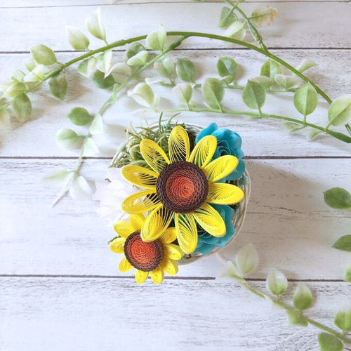 11永遠に枯れないお世話いらずのminiクイリングペーパーフラワー