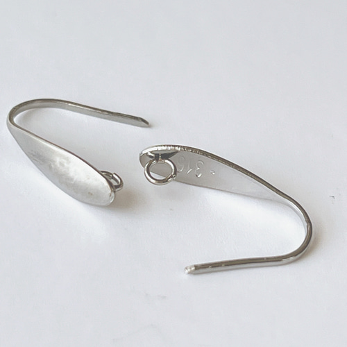 高品質 サージカルステンレス 316L 刻印付き ピアスフック S1 6ペア12