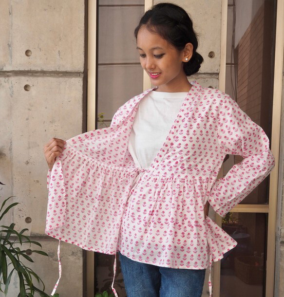 <SALE>インド綿カシュクール羽織 1枚目の画像