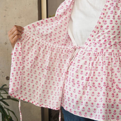 <SALE>インド綿カシュクール羽織 5枚目の画像