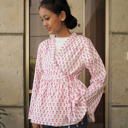 <SALE>インド綿カシュクール羽織 2枚目の画像