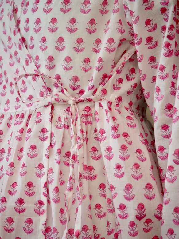 <SALE>インド綿カシュクール羽織 3枚目の画像