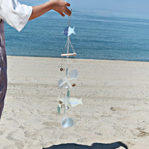 ハンドメイドキット】グリーンアップル ウィンドチャイム 材料セット