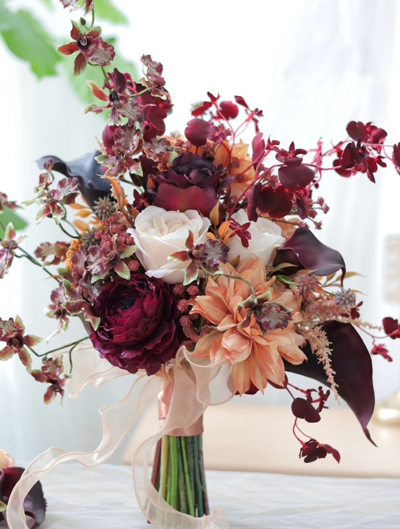 エレガントな染め花ブーケ エレガントな染め花ブーケ