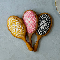 こぎん刺し　鏡加工 こぎん刺し 鏡加工