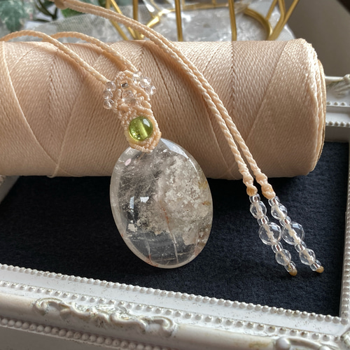 ⭐︎【天然】グリーン ガーデン クォーツ ネックレス 59g 【公式通販】