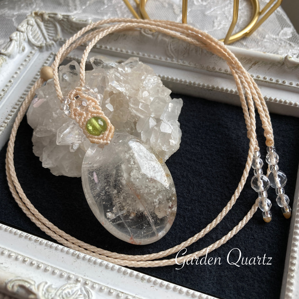 ガーデンクォーツ⭐︎大きめサイズ⭐︎（グレーホワイトカラー  