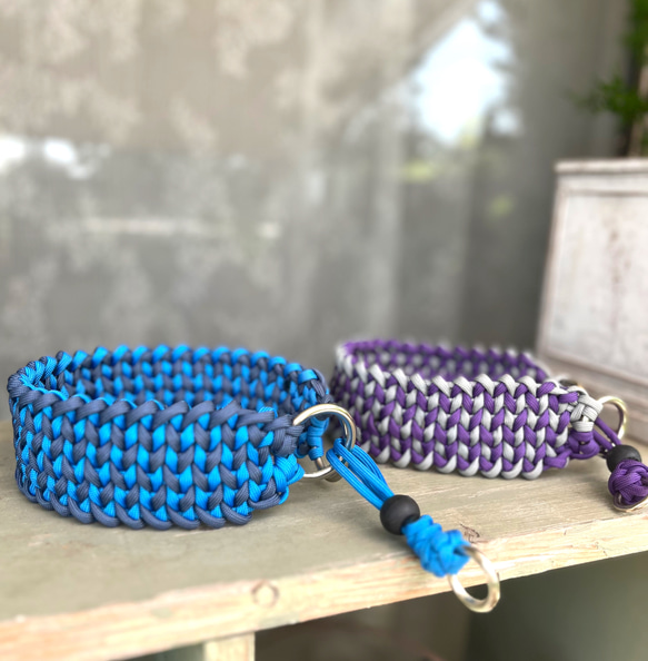 パラコード首輪幅広タイプ リード・首輪 やさしいため息 通販 18039012