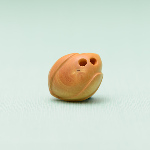 送料無料　石川作　象嵌目　兎根付 送料無料 石川作 象嵌目 兎根付