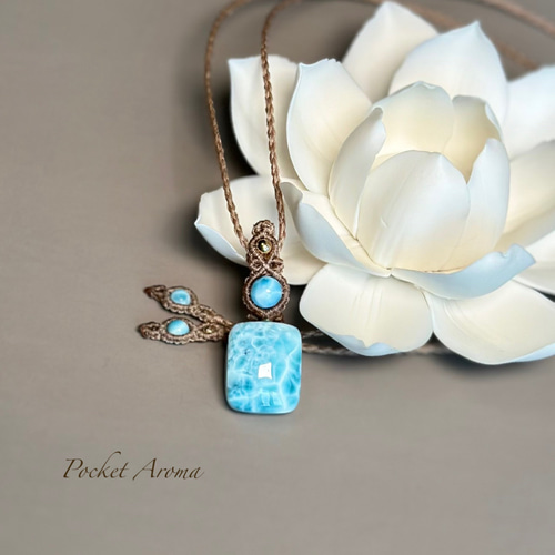 高品質 ラリマーネックレス ペンダント ⑦