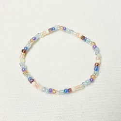 カラフルビーズブレスレット ビーズアクセサリー 韓国 ブレスレット