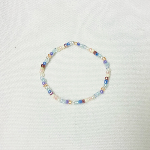 カラフルビーズブレスレット ビーズアクセサリー 韓国 ブレスレット