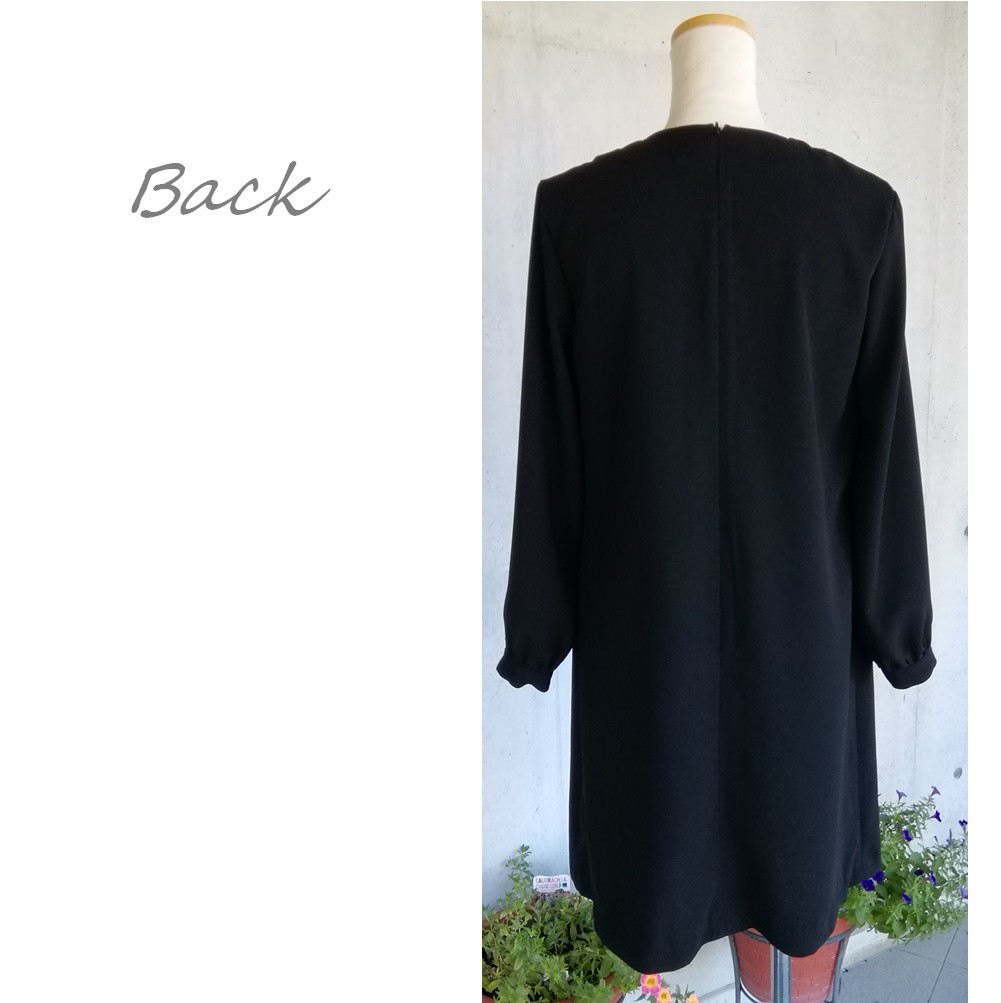 10Lサイズ セール 喪服 夏でも着られるひざ丈ワンピース　清楚でシンプルワンピース　124800-10L