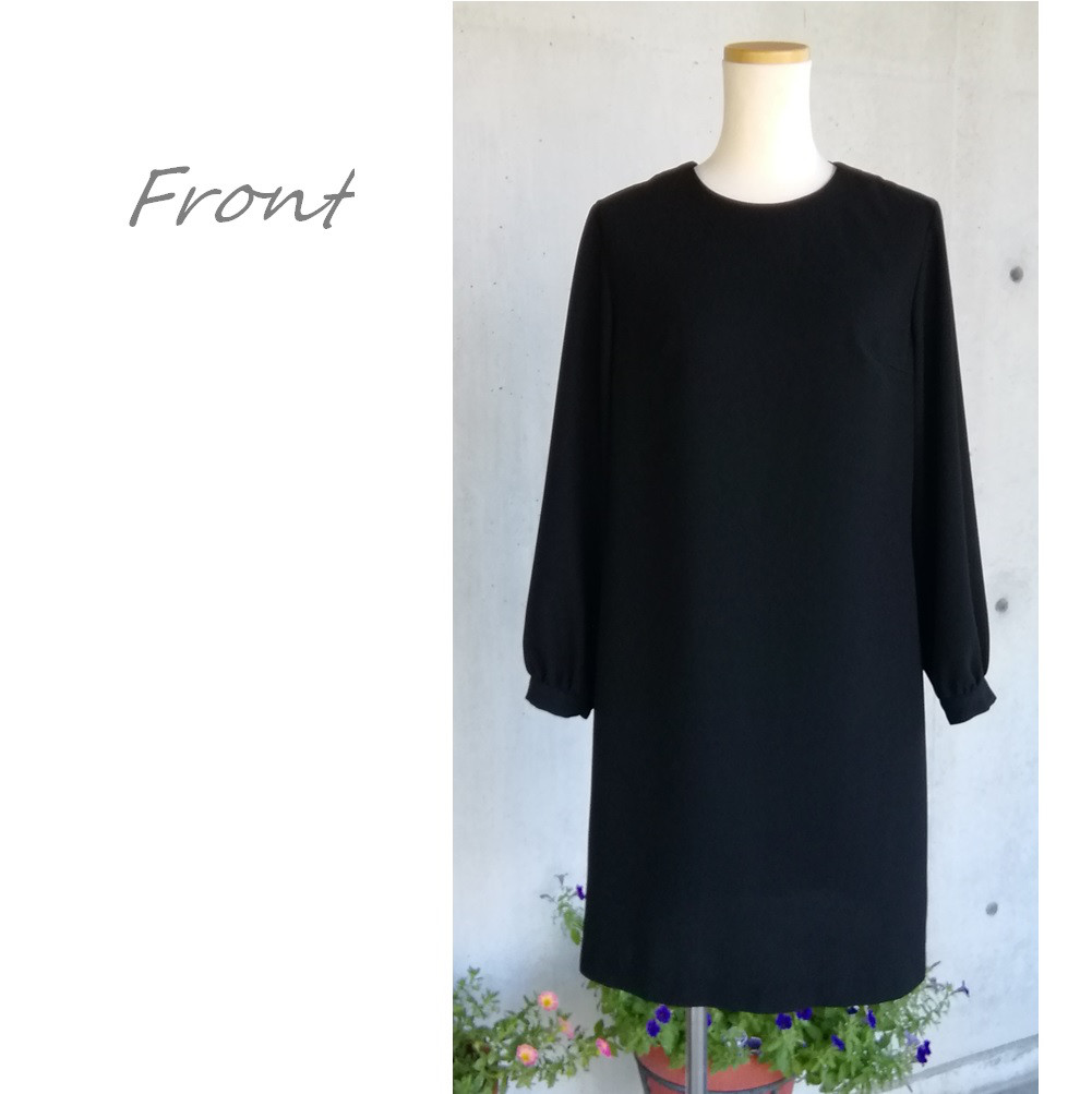 10Lサイズ セール 喪服 夏でも着られるひざ丈ワンピース　清楚でシンプルワンピース　124800-10L