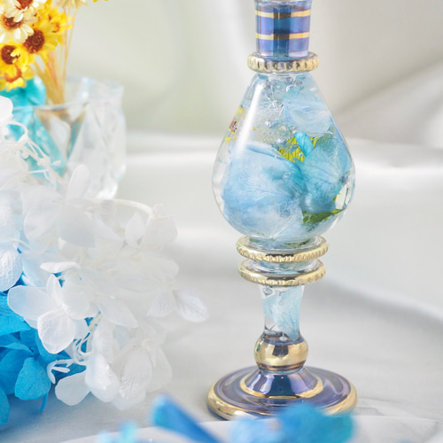 NO.56 エジプシャングラスハーバリウム【Sサイズ】グリーン系